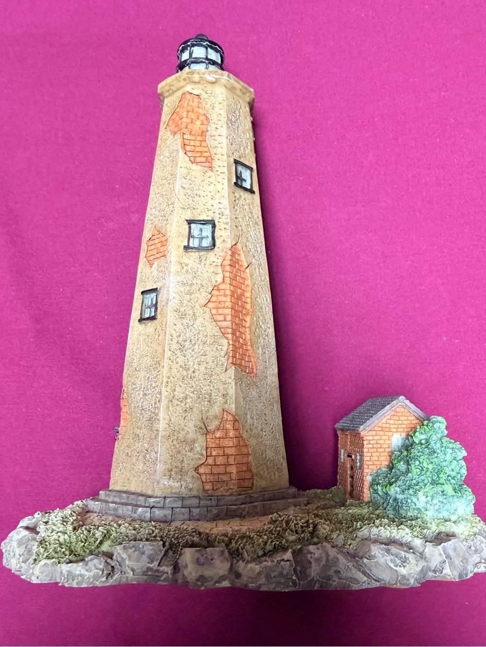 Coastal North Carolina Bald Head Island Lighthouse with Keeper's Cottage
